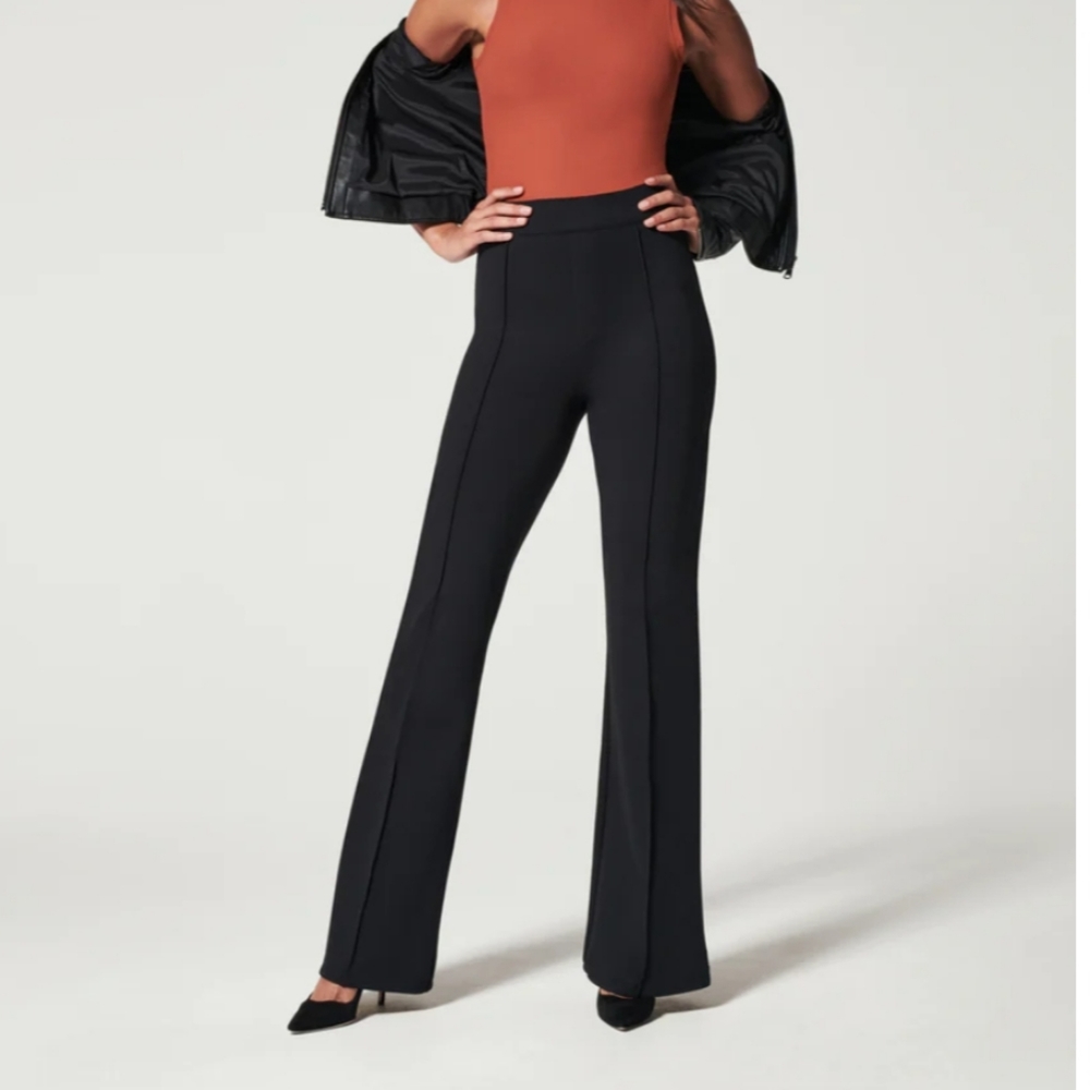 SPANX Black Boot Cut Flare Pants